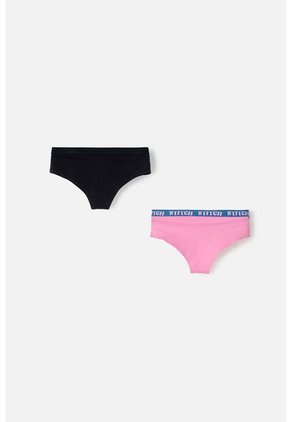 Pack X2 Panties De Stitch Negro Y Rosado Para Mujer S