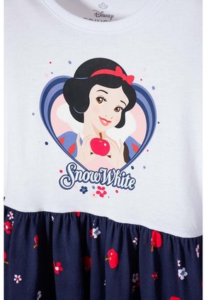 Vestido De Blancanieves Blanco Y Azul De Manga Corta Con Bolero Para Niña 4