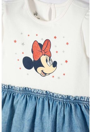 Vestido De Minnie Mouse Marfil Para Bebé Niña 12-18
