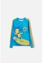 Camiseta De Baño Simpsons Manga Larga Amarillo Y Azul Para Niño 12 de Disney