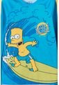 Camiseta De Baño Simpsons Manga Larga Amarillo Y Azul Para Niño 12 de Disney