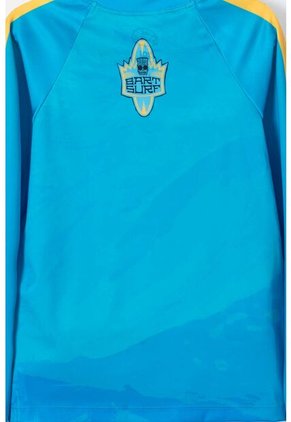 Camiseta De Baño Simpsons Manga Larga Amarillo Y Azul Para Niño 12