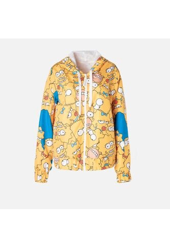 Chaqueta De Los Simpson Amarilla Con Capucha Para Mujer M Disney