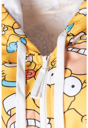 Chaqueta De Los Simpson Amarilla Con Capucha Para Mujer M