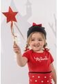 Body De Minnie Mouse Manga Corta Negro Y Rojo Para Bebé Niña 3-6 de Disney
