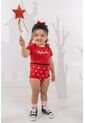 Body De Minnie Mouse Manga Corta Negro Y Rojo Para Bebé Niña 3-6 de Disney