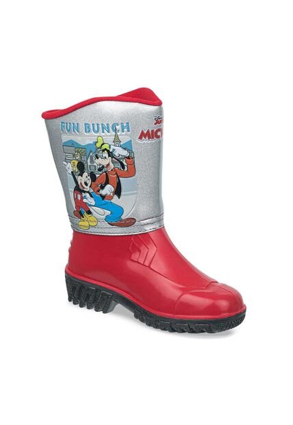 Botas De Lluvia Mickey Arafat Rojo Para Niño Disney