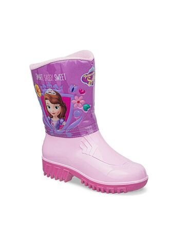 Botas De Lluvia Sofia Rayza Rosa Para Niña Disney Disney