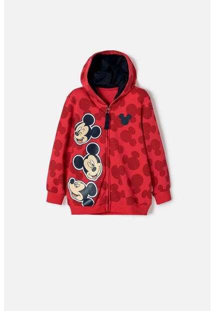 Buzo De Mickey Mouse Con Capucha Rojo Para Niño 2T A 6T 4T