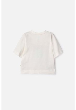 Camiseta De Stitch Y Capybara Manga Corta Marfil Para Niña 10