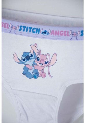 Pack X2  Panties De Stitch Lavanda Y Blanco Para Niña 12