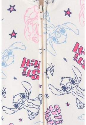 Chaqueta De Stitch Marfil Con Capucha Para Niña 8