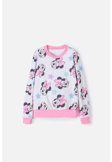 Buzo De Minnie Mouse Cerrado Multicolor Para Niña 4