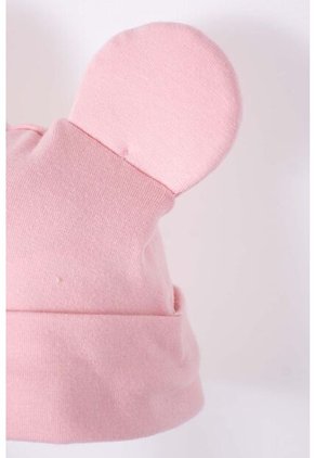 Set Primer Día De Minnie Mouse Marfil Y Rosado Estampado Para Bebé Niña 0-3