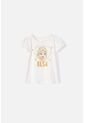 Camiseta De Elsa Marfil Manga Corta Para Niña 2T A 5T 2T de Disney