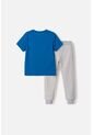 Conjunto De Mickey Mouse Azul Y Gris De Pantalón Largo Para Niño 2T A 5T 4T de Disney
