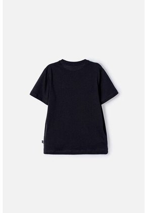 Camiseta De Mickey Mouse Negra Manga Corta Para Niño 4
