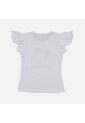 Camiseta De Mickey Mouse Manga Corta Blanca Para Niña 4 de Disney