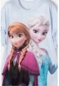 Camiseta De Frozen Manga Corta Azul Cielo Para Niña 8 de Disney