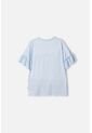 Camiseta De Frozen Manga Corta Azul Cielo Para Niña 8 de Disney