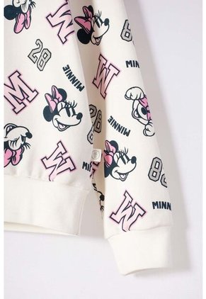 Conjunto De Minnie Mouse Con Buzo Marfil Para Niña 12