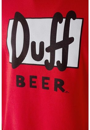 Buzo De Los Simpson Rojo Cerrado Para Hombre S