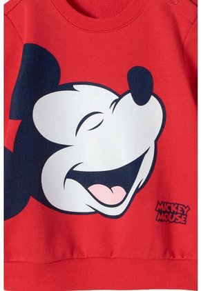 Conjunto De Mickey Mouse Con Pantalón Rojo Y Azul Para Bebé Niño 18-24