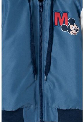 Chaqueta De Mickey Mouse Con Capucha Azul Y Marfil  Unisex 4T