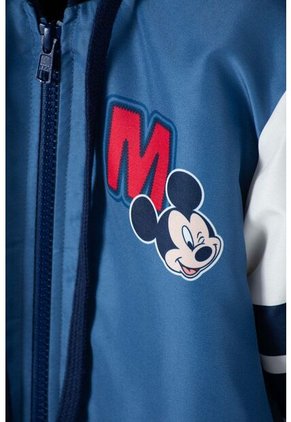 Chaqueta De Mickey Mouse Con Capucha Azul Y Marfil  Unisex 4T