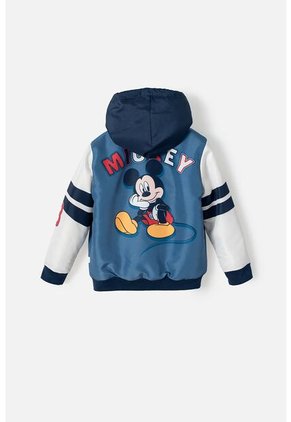 Chaqueta De Mickey Mouse Con Capucha Azul Y Marfil  Unisex 4T