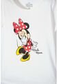 Camiseta De Minnie Mouse Manga Corta Marfil Para Niña 10 de Disney