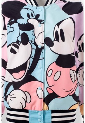 Chaqueta De Mickey Mouse Multicolor Abierta Para Mujer M