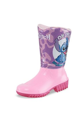 Botas Lluvia Yanel Stitch Rosa-Fucsia Para Niña Disney