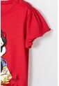Camiseta De Blancanieves Roja Estampada En Frente Para Niña 4 de Disney