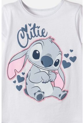 Conjunto De Stitch Con Short Multicolor Para Niña 2T A 5T 5T
