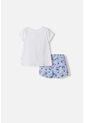 Conjunto De Stitch Con Short Multicolor Para Niña 2T A 5T 5T de Disney
