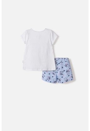 Conjunto De Stitch Con Short Multicolor Para Niña 2T A 5T 5T