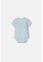 Body De Lilo Y Stitch Azul Con Ajuste En Entrepierna Para Bebé Niña 18-24 de Disney