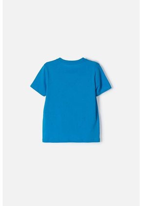 Camiseta De Stitch Manga Corta Azul Para Niña 2T A 5T 4T