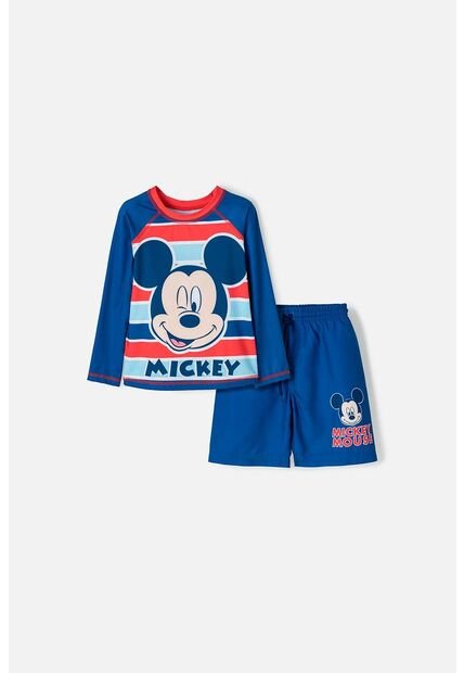 Conjunto De Baño De Mickey Mouse De Camiseta Manga Larga Para Niño 2T A 5T 4T