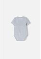 Body De Mickey Mouse Gris Jaspe Estampado En Frente Para Bebé Niño 3-6 de Disney