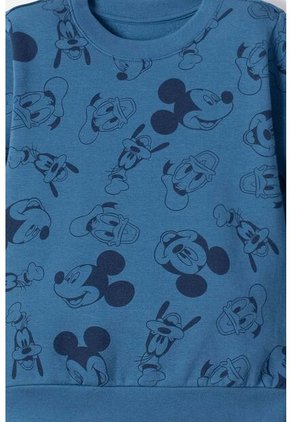 Conjunto De Mickey Mouse Azul De Pantalón Largo Para Niño 2T A 5T 4T