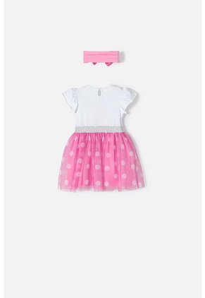 Vestido De Minnie Mouse Con Bolero Multicolor Para Bebé Niña. 18-24