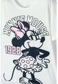 Camiseta De Minnie Mouse Marfil Manga Corta Para Niña 12 de Disney