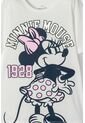 Camiseta De Minnie Mouse Marfil Manga Corta Para Niña 12 de Disney