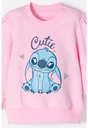 Conjunto De Stitch Rosado Y Azul Estampado Para Bebé Niña 6-9
