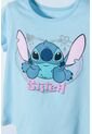 Camiseta De Stitch Azul Icónica Para Niña 2T A 5T 4T de Disney