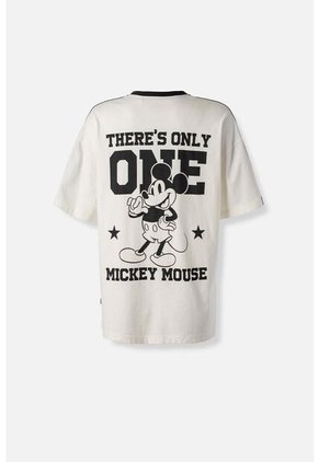 Camiseta De Mickey Mouse Oversized Fit Para Mujer XS