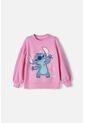 Buzo De Lilo Y Stitch Rosado De Cuello Redondo Para Niña 10 de Disney