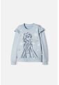 Buzo De Frozen Cerrado Azul Cielo Para Niña 8 de Disney